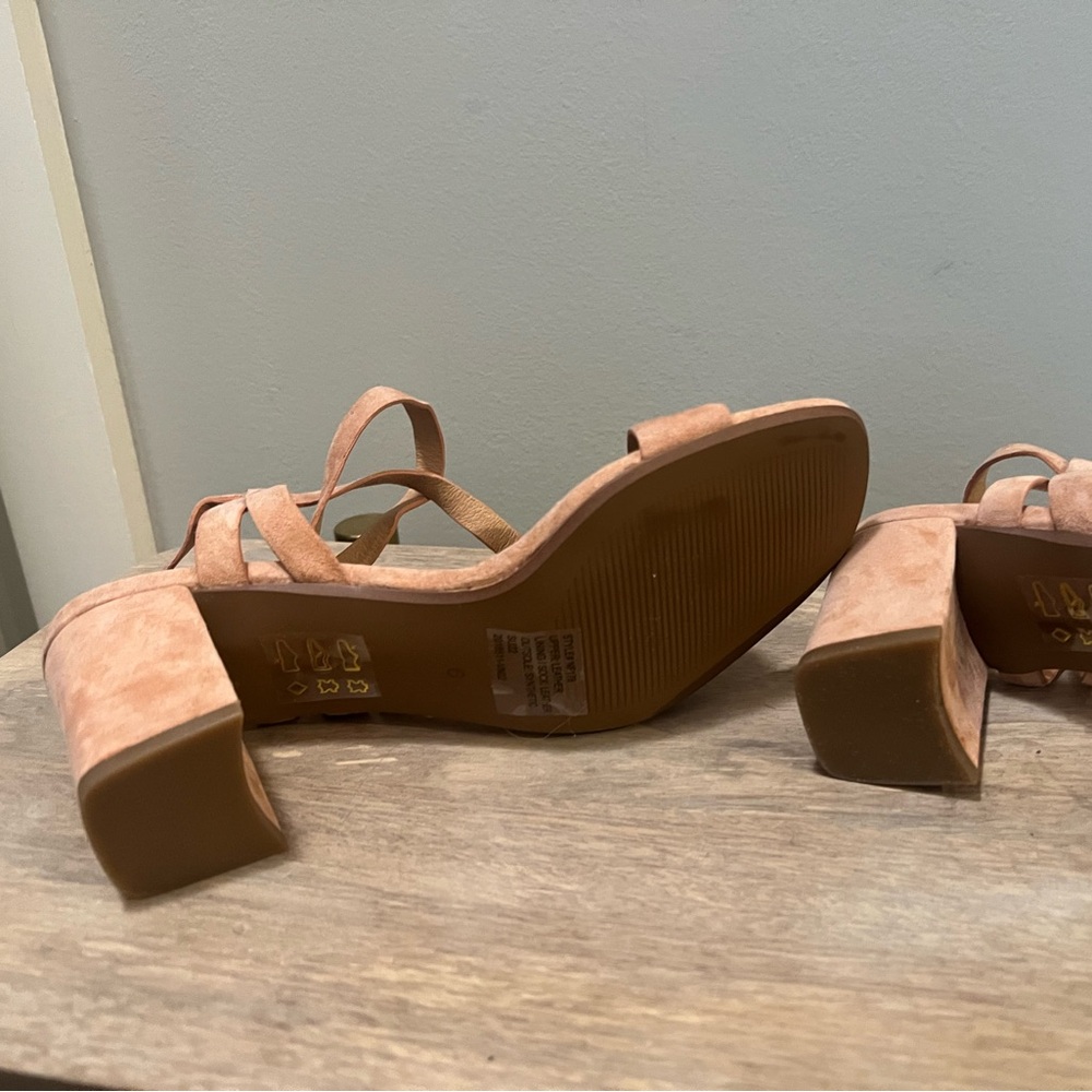 Madewell Kora Ankle Strap Sandal - Suede Ground Clay - Picture 3 of 9